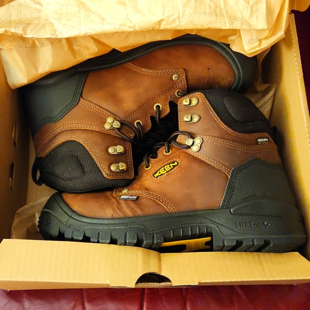 Keen Brown Leather Work Boot Size 10M